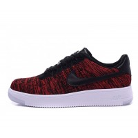 Nike Air Force 1 Flyknit Low Unisex Sneaker Rouge/Noir 624041-615