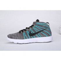 Chaussure de running Nike Lunar Flyknit Chukka pour Homme Gris/Vert/Noir/Volt 554969-091