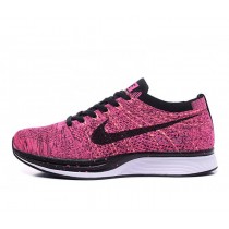 Nike Flyknit Racer Rose Rouge/Noir Femme Chaussure de running 620659-515