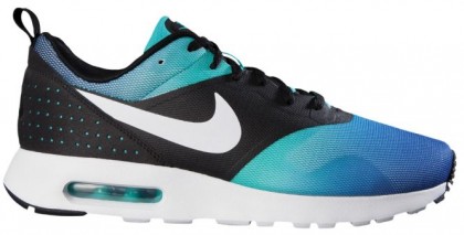Chaussures Running Nike Air Max Tavas Noir Lumière-Bleu Homme Baskets A67355-516
