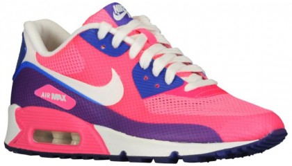 Nike Air Max 90 Hyperfuse Premium-Mesh/Leather Rose Blanc Femme Chaussures R60194-604