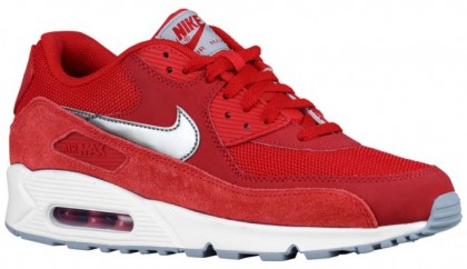 Chaussures Running Nike Air Max 90 Essential Noir Rouge Homme Baskets Z52477-359