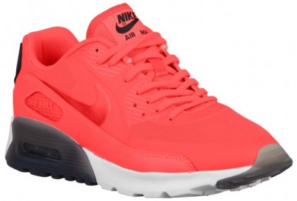 Chaussures Running Nike Air Max 90 Ultra Essential Rouge Noir Femme Baskets Z61598-391