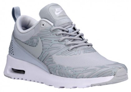 Chaussures Running Nike Air Max Thea Print Gris Blanc Femme Baskets Q32407-467
