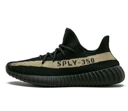 Chaussures Adidas Yeezy Boost 350 V2 Unisex Noir/Vert/ Noir BY9611