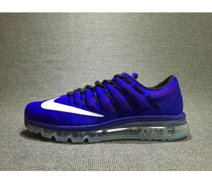 Chaussure de running Nike Air Max 2016 pour Homme Bleu/Blanche 806771-405