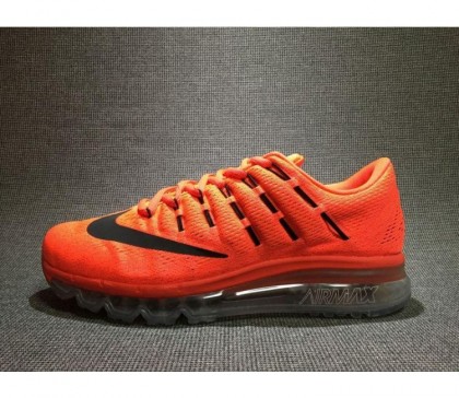 Chaussure de running Nike Air Max 2016 pour Homme Orange/Noir 806771-600