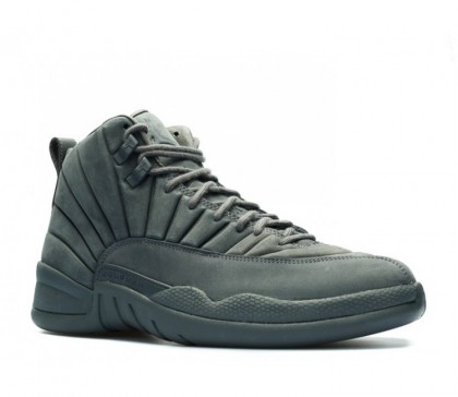 Chaussures de Basket-ball Nike Air Jordan 12 Retro PSNY X pour Homme Foncé Gris 130690-003