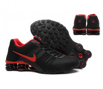 Nike Shox Current Rubber Patch pour Homme Chaussures Noir/Rouge NS2205-030