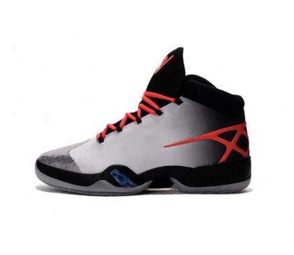 Nike Air Jordan 30 pour Homme Chaussures de Basket-ball Blanche/Noir/Rouge 811006-019