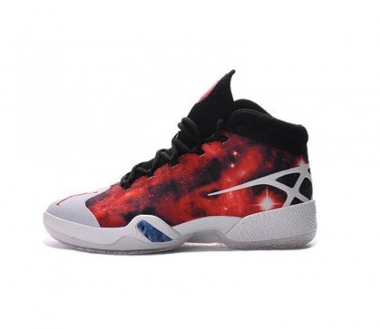 Nike Air Jordan 30 Rouge/Noir/Bleu Homme Chaussures de Basket-ball 811006-016