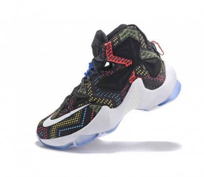 Nike LeBron 13 BHM Multicolore/Blanche/Noir Homme Chaussure de Basket-ball 828377-910