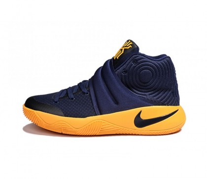 Nike Kyrie 2 Mid Marine/Université Or Homme Chaussure de Basket-ball 819583-447