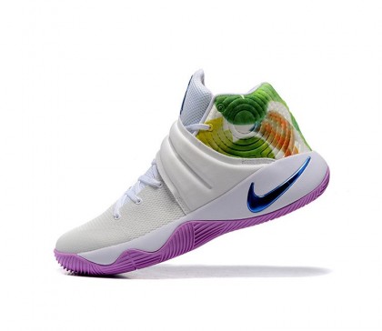 Nike Kyrie 2 EP "Easter" pour Homme Chaussure de Basket-ball Blanche/Violet/Vert 820537-105
