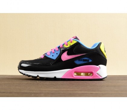Nike Air Max 90 Mesh GS pour Femme Chaussures Noir/Rose Pow 724855-004