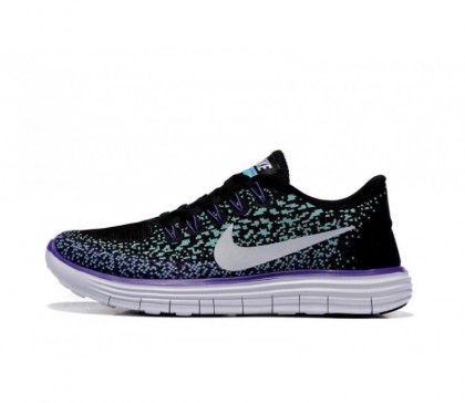 Nike Free RN Distance pour Femme Chaussures de course Noir/Bleu/Violet 834906-010