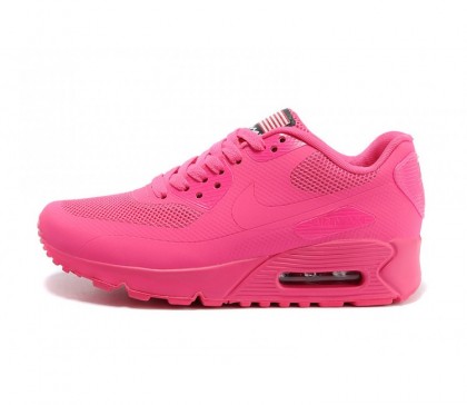 Nike Air Max 90 Hyperfuse QS Independence Day pour Femme Chaussures Rose Rouge 613841-112
