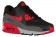 Chaussures Running Nike Air Max 90 Essential Noir Rouge Femme Baskets X55954-768