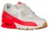 Chaussures Nike Air Max 90 Essentials pour Femme Blanc Rouge H82440-817