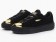 Puma Wmns Suede Platform Gold Noir Or Star Unisex Chaussures 362222-02