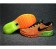 Chaussures de course Nike Flyknit Air Max pour Homme Orange/Noir/Volt 620469-801