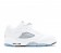 Nike Air Jordan 5 Retro Low GG (GS) pour Homme Chaussures de Basket-ball Blanche/Noir/Loup Gris 819172-122